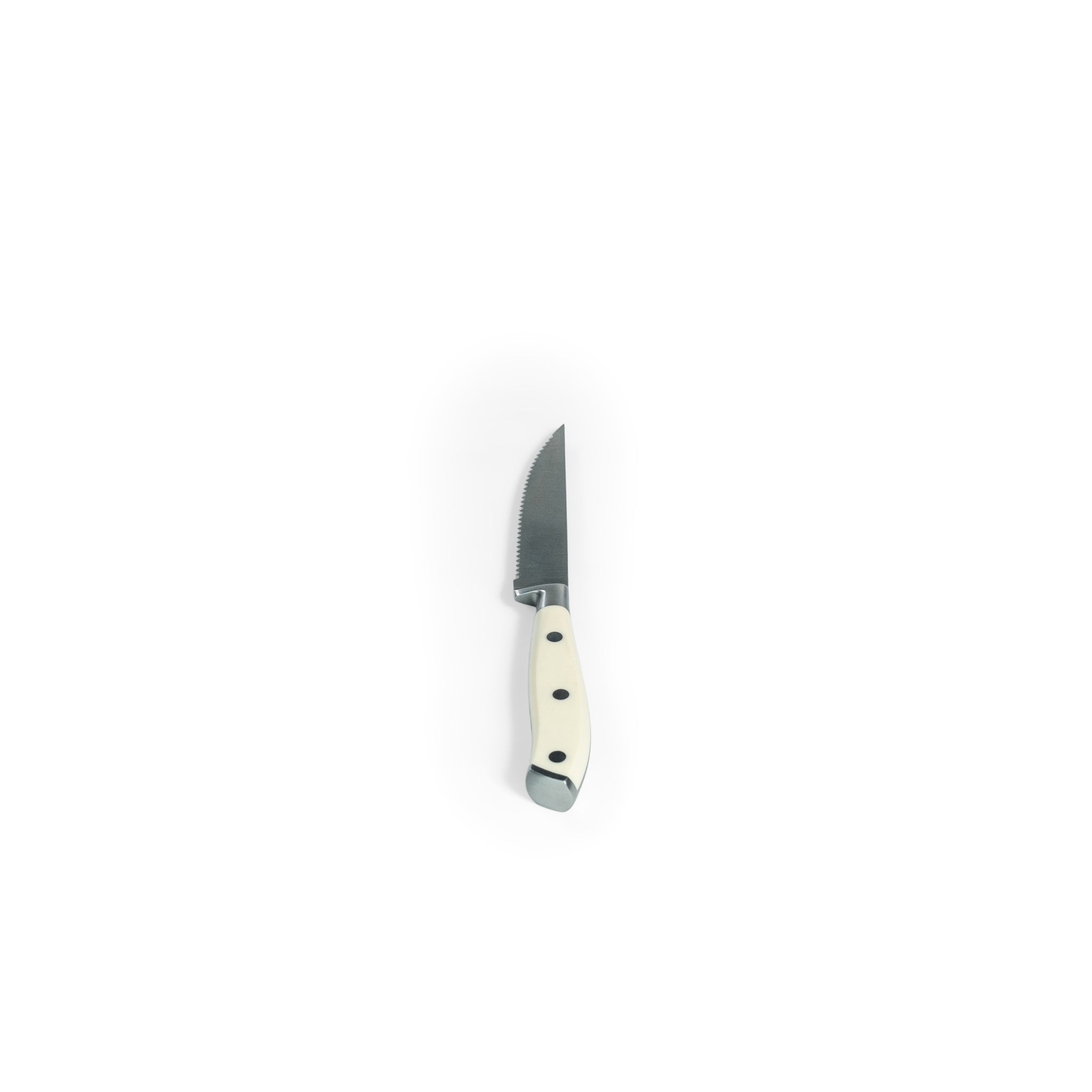 White Handle 4.5" Steak Knife