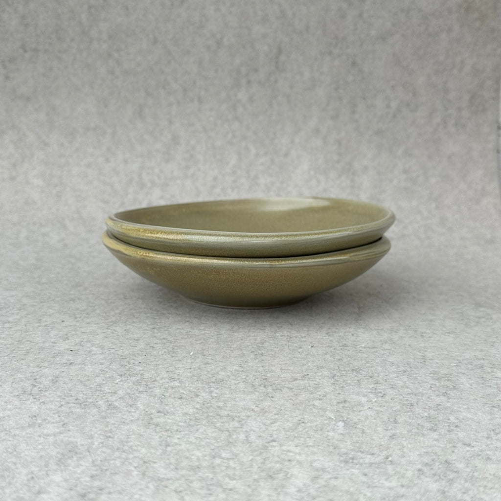 Golden Green 8" Shallow Bowl