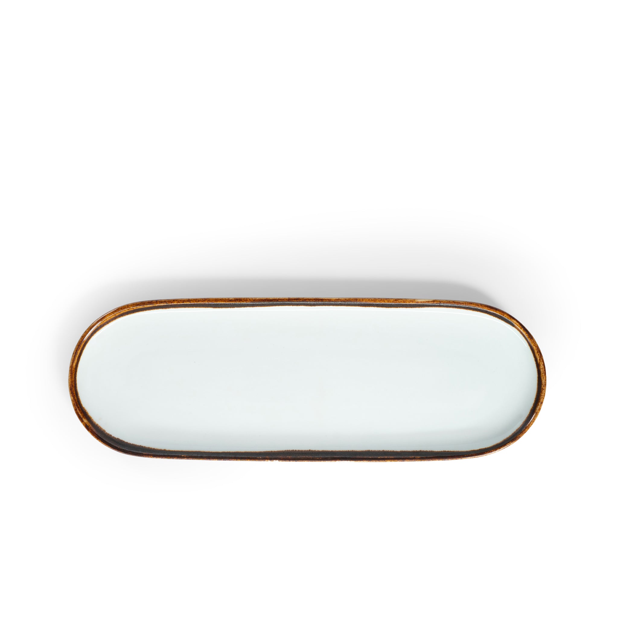 Mocha & Cream 15” Oval Plate