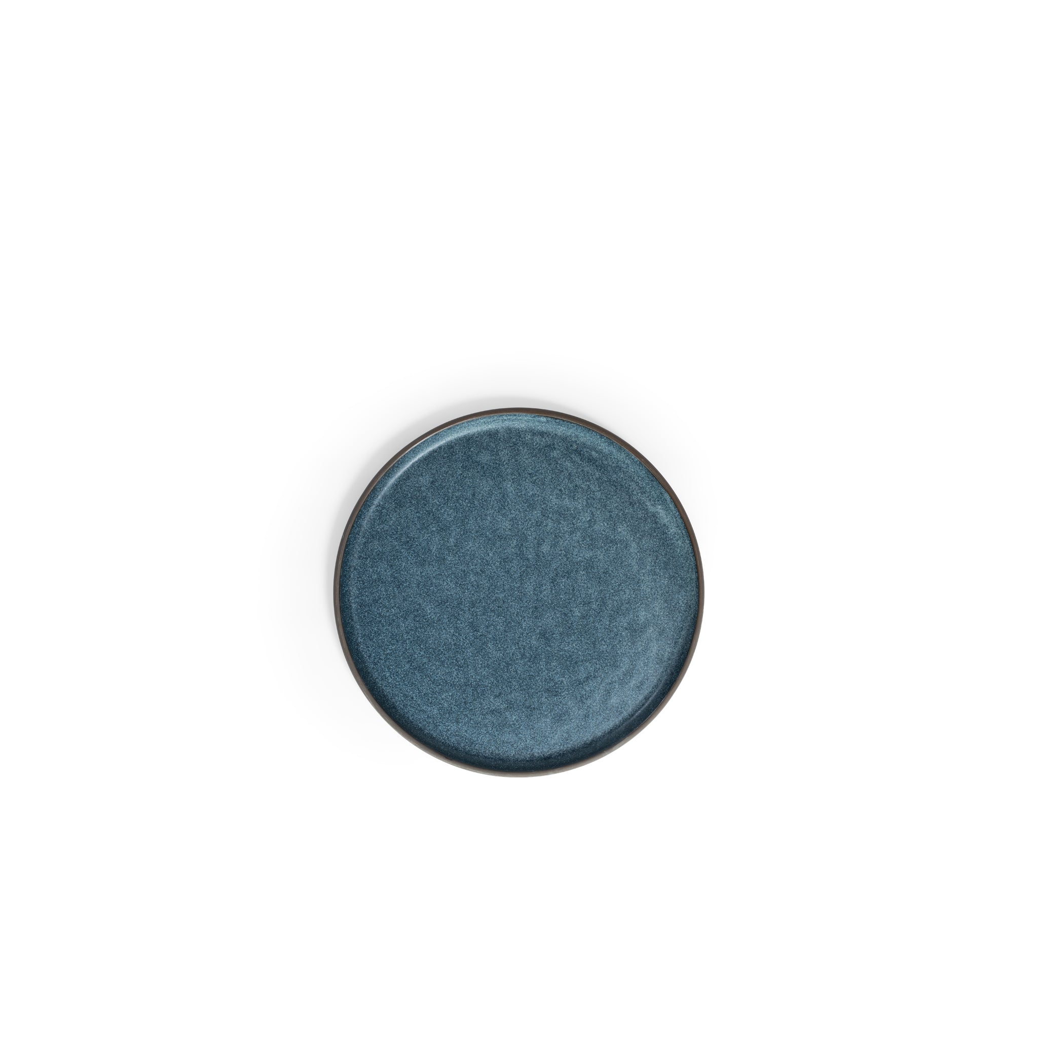 Blue Kiln 9" Side Plate with Black Rim