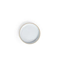 Glazed White Pepper 9.25" High Rim Plate