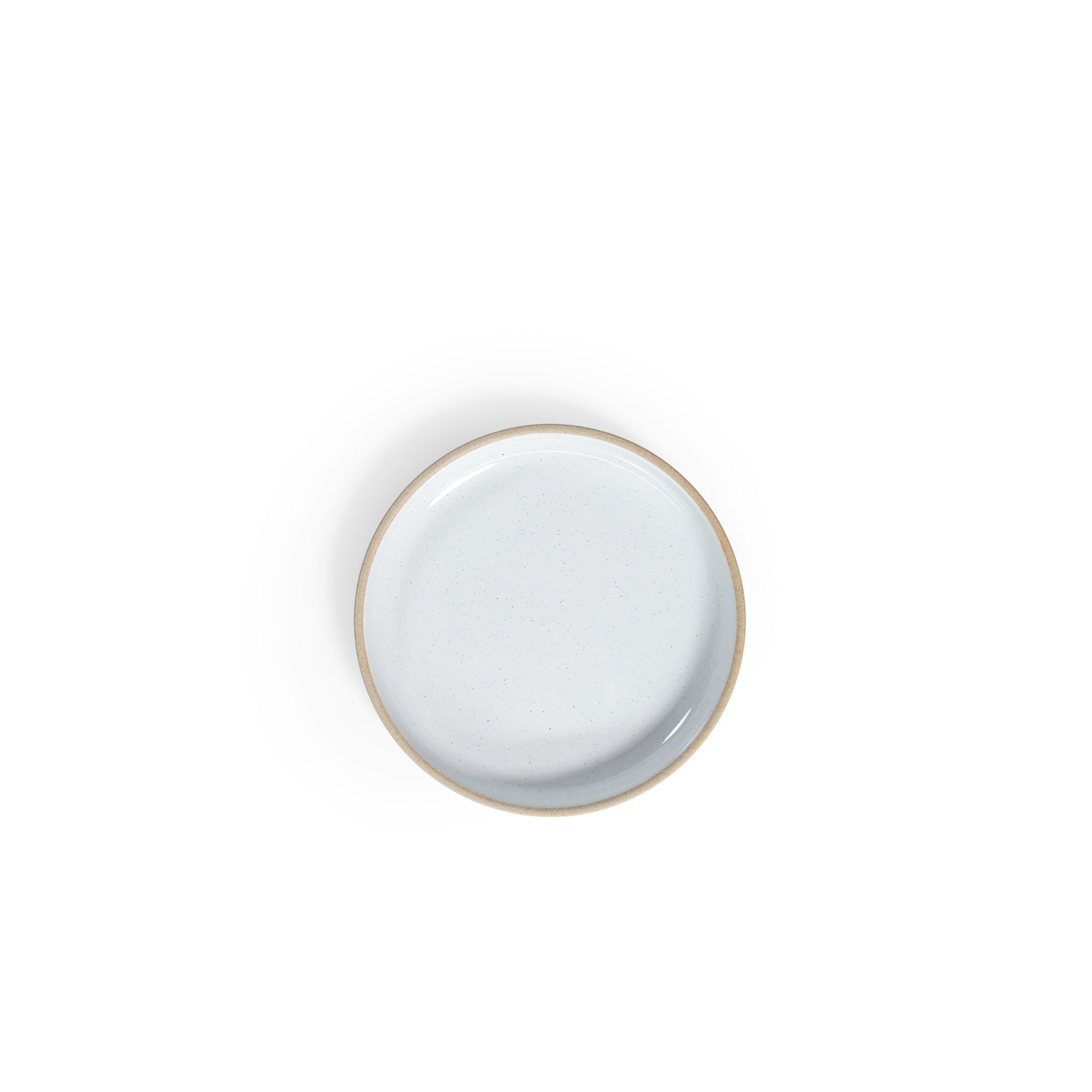 Glazed White Pepper 9.25" High Rim Plate