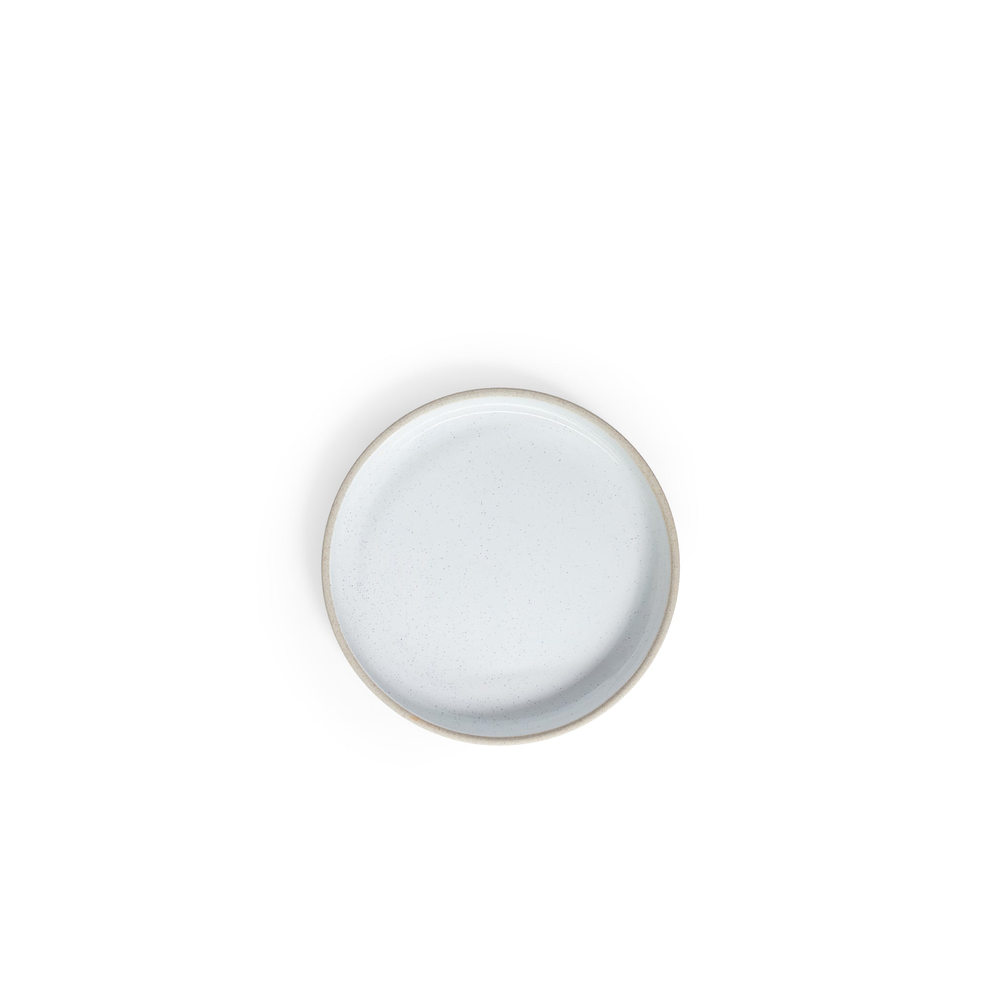 Glazed White Pepper 10" High Rim Plate