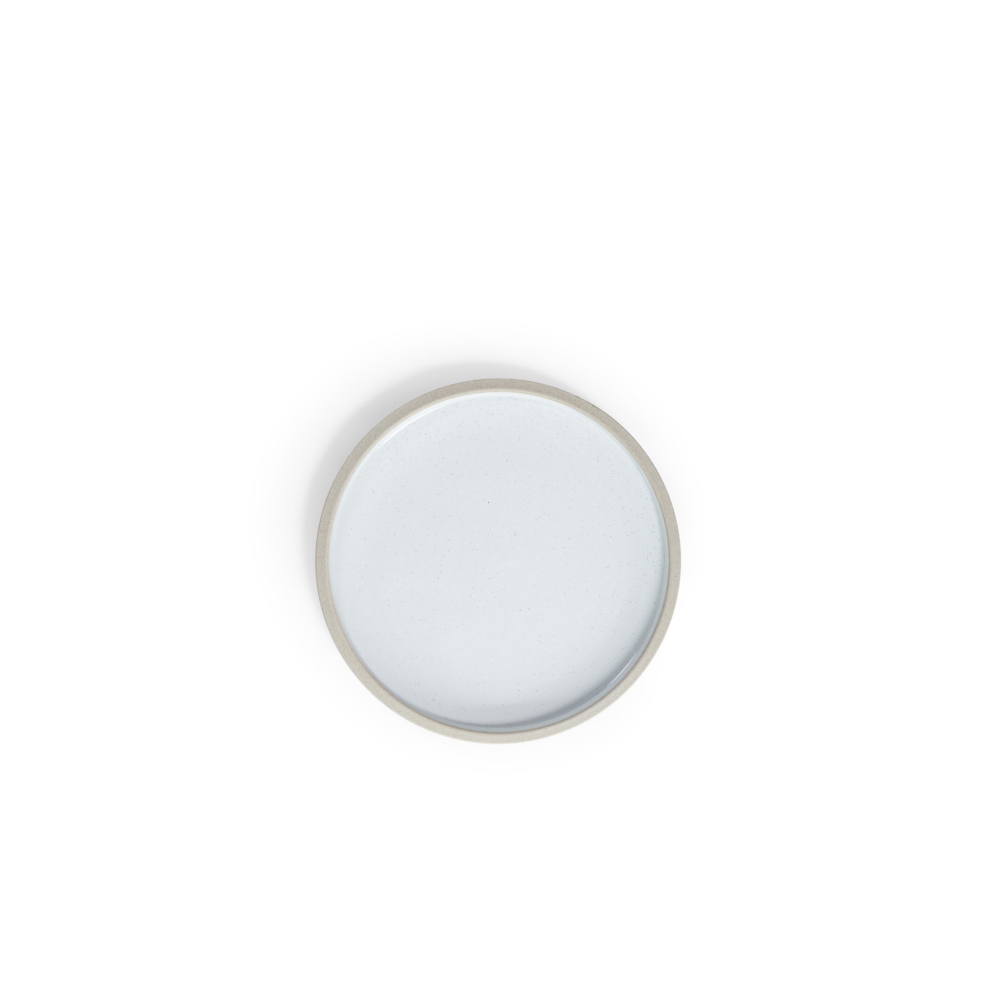 White Pepper Polished Marble 8" Plate