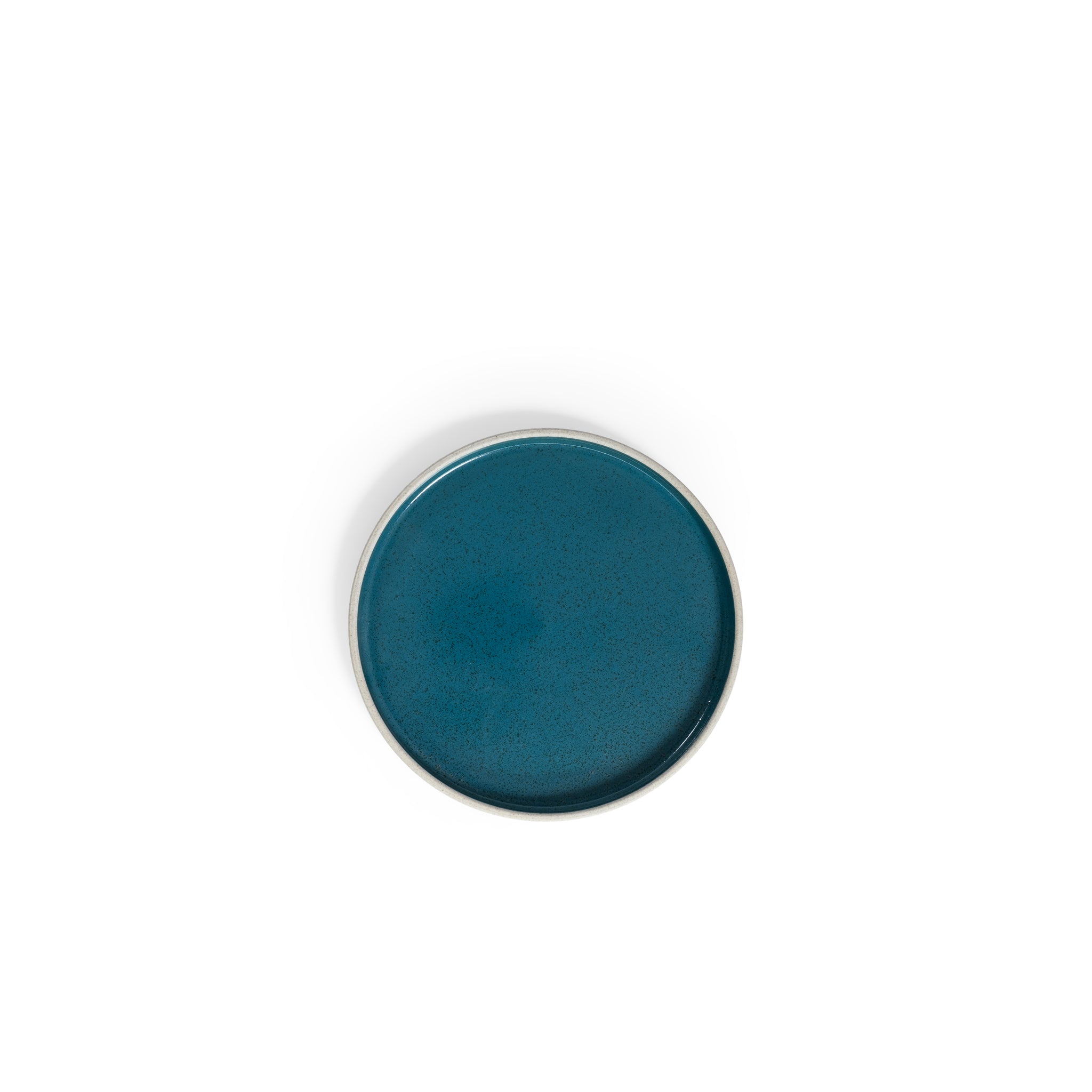 Teal 8" Straight Edge Plate