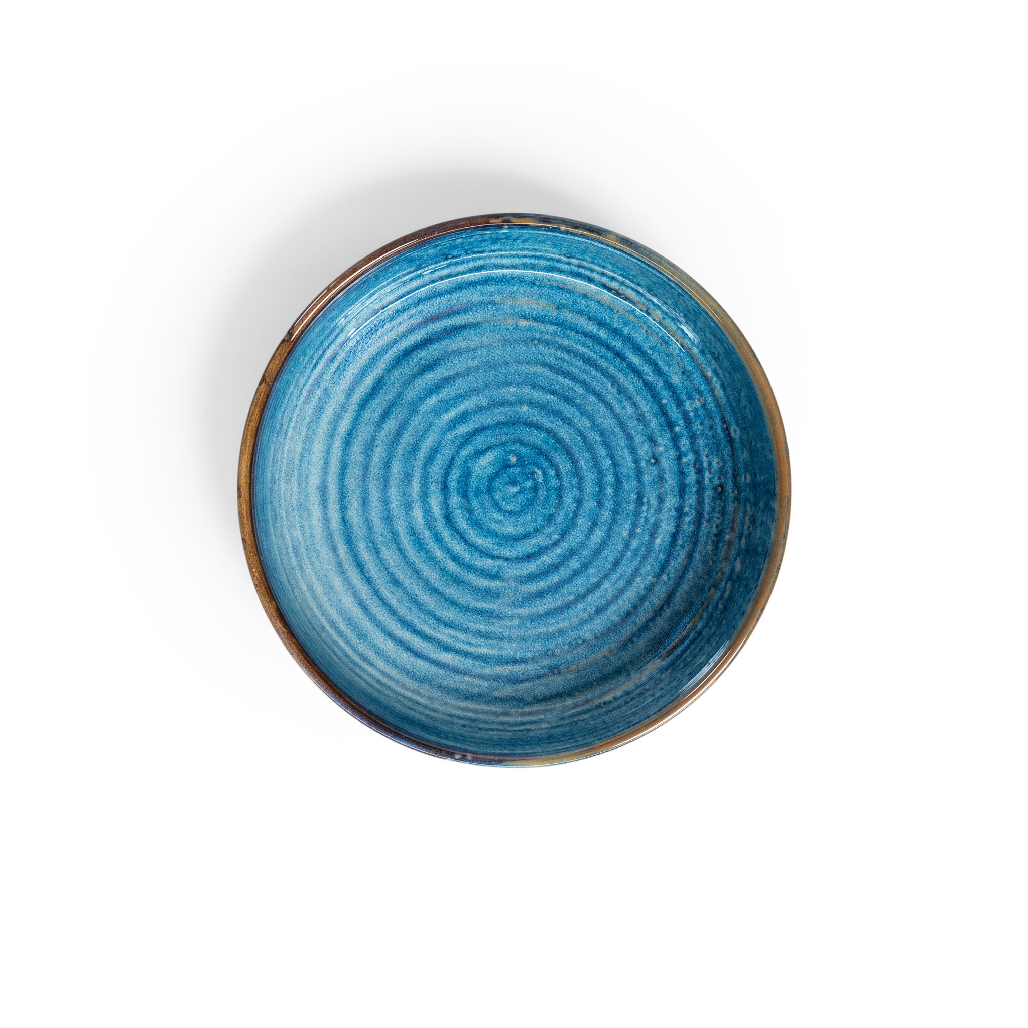 Aqua 8.5" Shallow Bowl