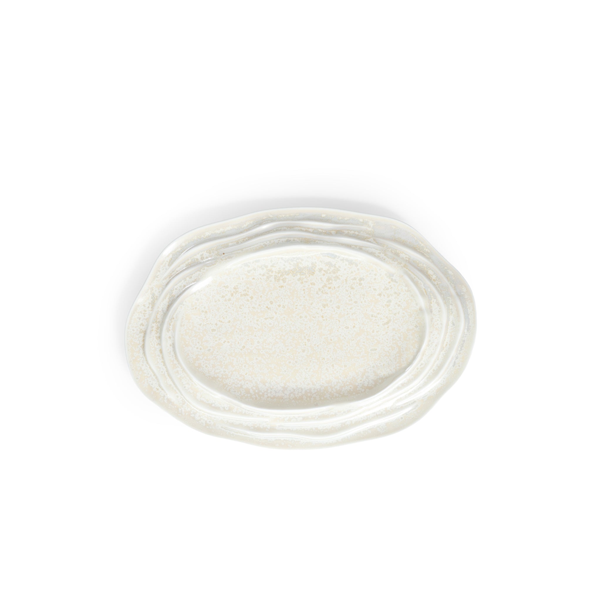 Canvas 13" x  9.75” Oval Ridge Plate
