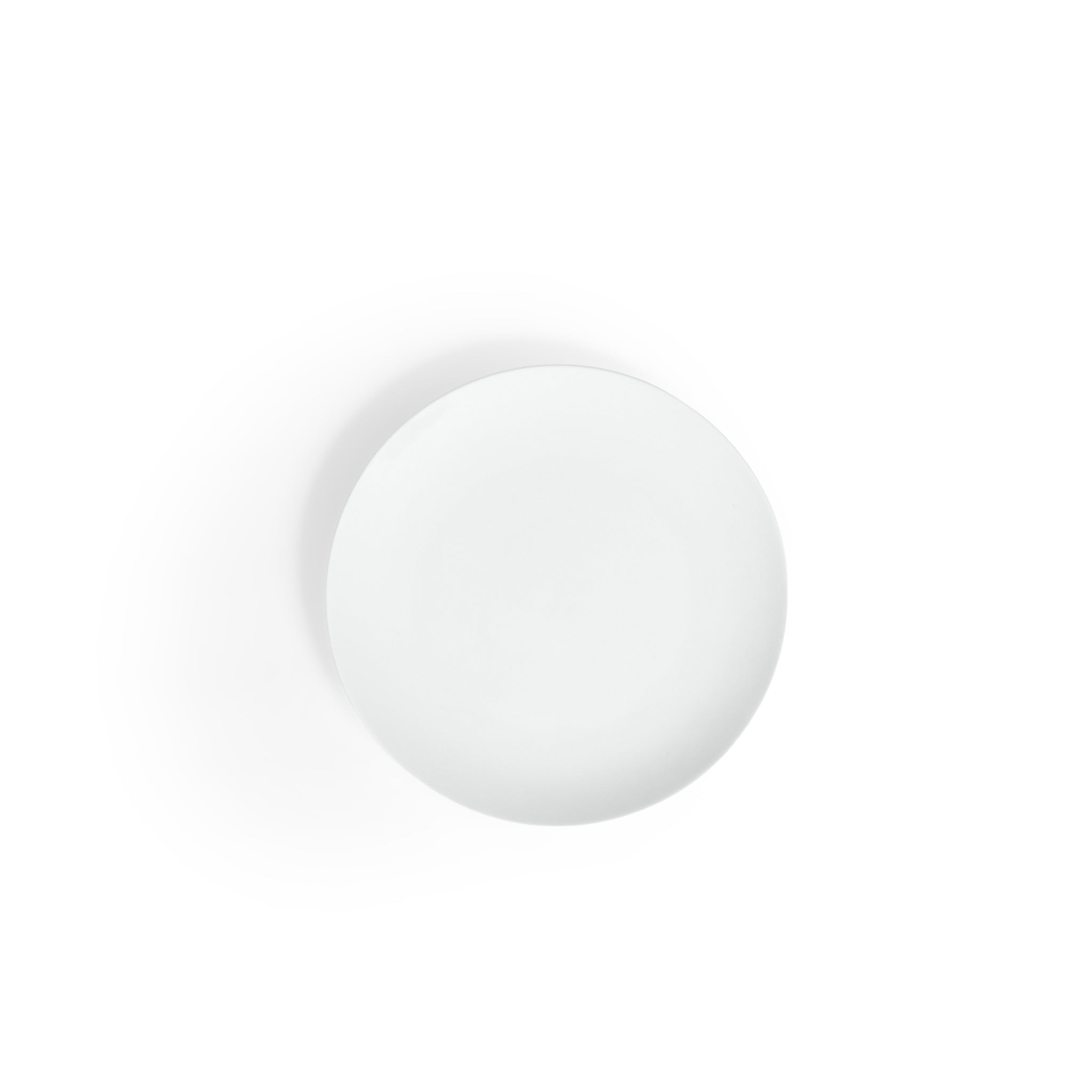 White 5" Coupe plate