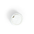 Matte White 5" Open Faced Tower w Lid