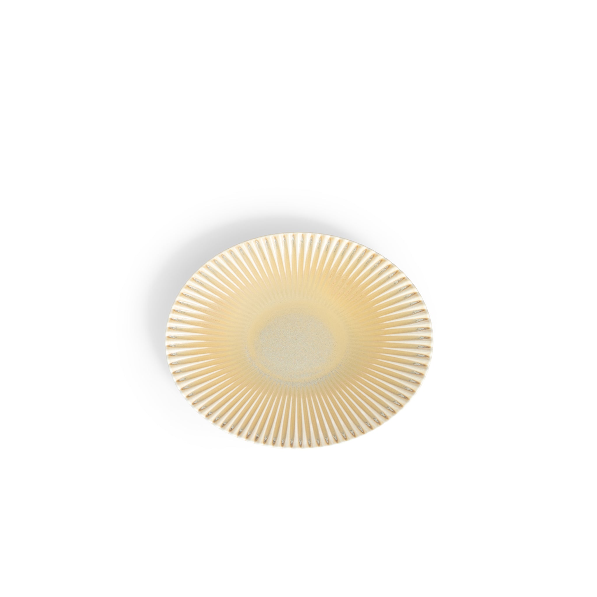 Glossy Reactive Yellow 10" Oval Spiral Plate