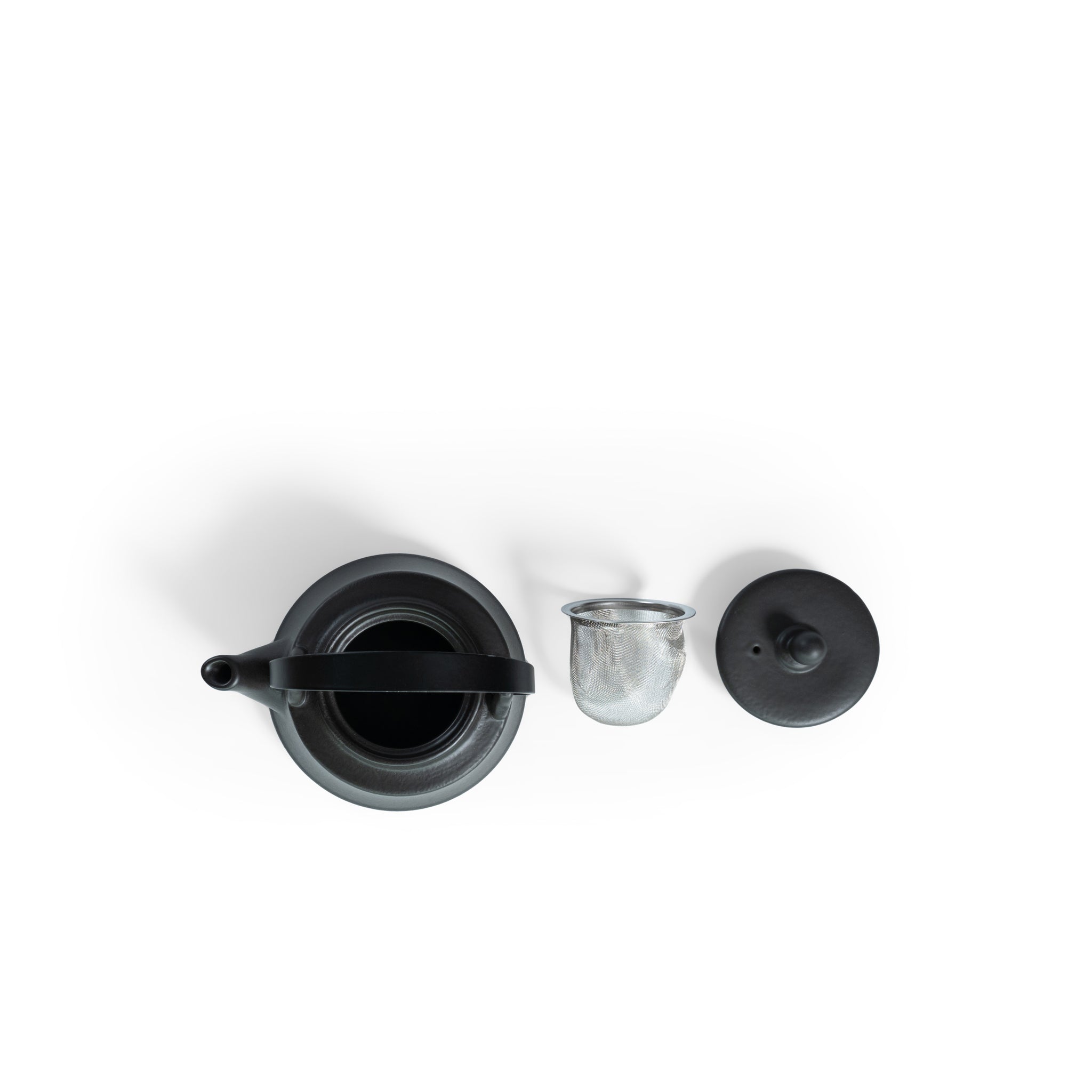Matt Black 21oz Tea Pot w Filter