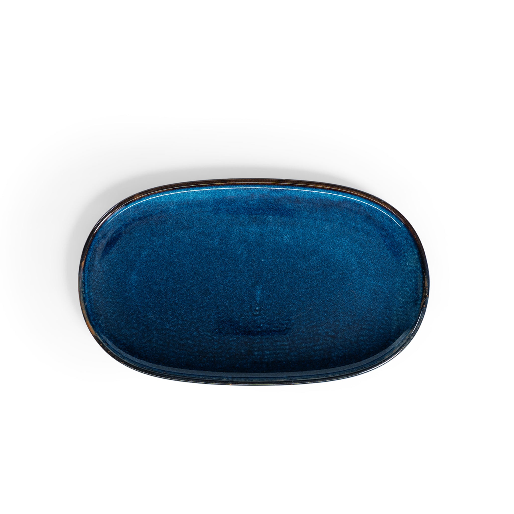 Aqua 14" Oval plate