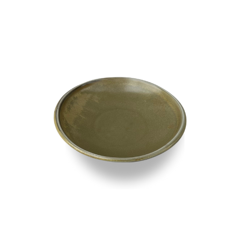 Golden Green 8" Shallow Bowl